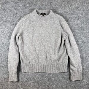 Quince Mongolian Cashmere Oversized Crewneck Sweater Womens S Gray 100% Cashmere